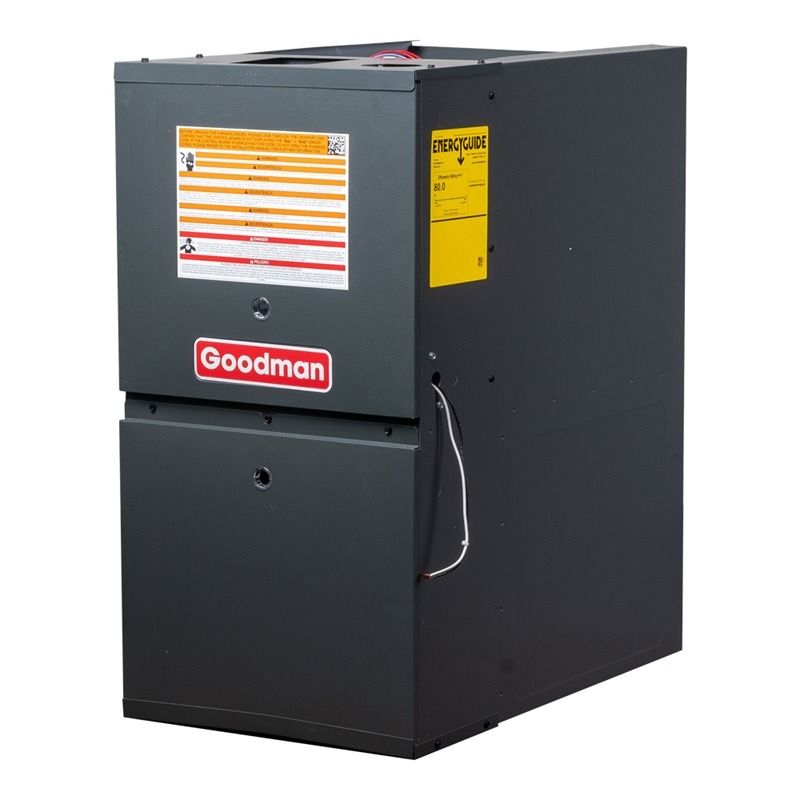 Goodman 80% 80,000 BTU Variable Speed Two Stage Low NOx Gas Furnace | 17.5" Width | Downflow / Horizontal