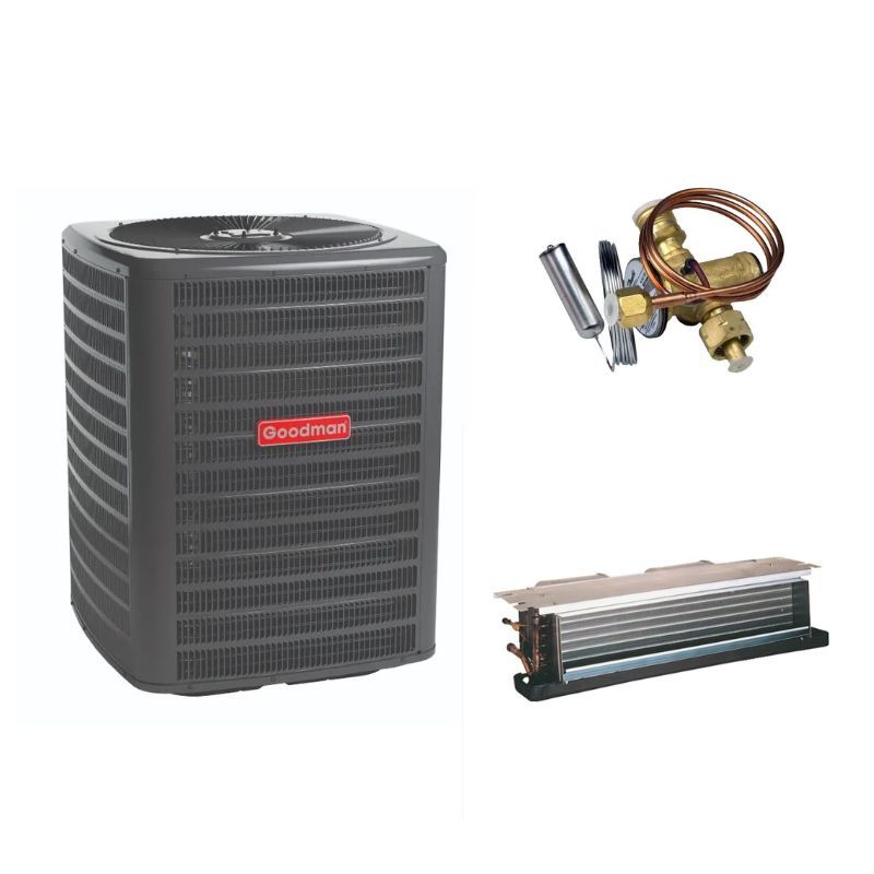Goodman 2.5 Ton 14.3 SEER2 Heat Pump Split System - R410A Single Stage - Horizontal