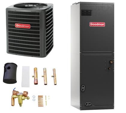 Goodman 2.5 Ton 14 SEER Heat Pump Split System - R410A Single Stage - Multi-Positional