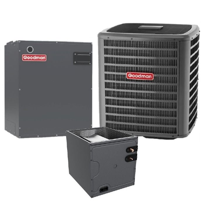 Goodman 2 Ton 17.2 SEER2 Heat Pump Split System - R410A Two Stage - Upflow