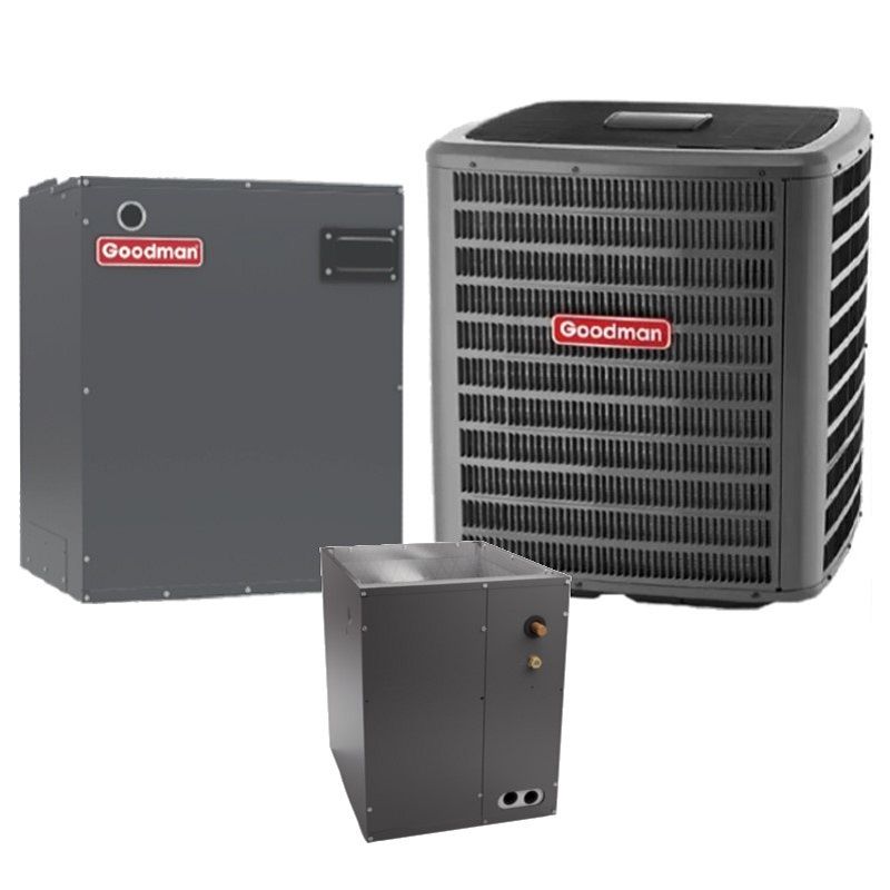 Goodman 3.5 Ton 15 SEER Air Conditioner Split System - R410A Single Stage - Upflow / Downflow