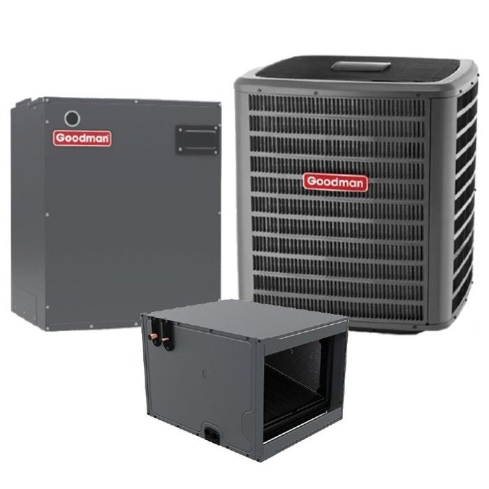 Goodman 2 Ton 17.2 SEER2 Heat Pump Split System - R410A Two Stage - Horizontal