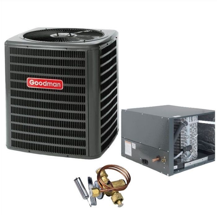 Goodman 3.5 Ton 14 SEER Heat Pump Split System - R410A Single Stage - Horizontal