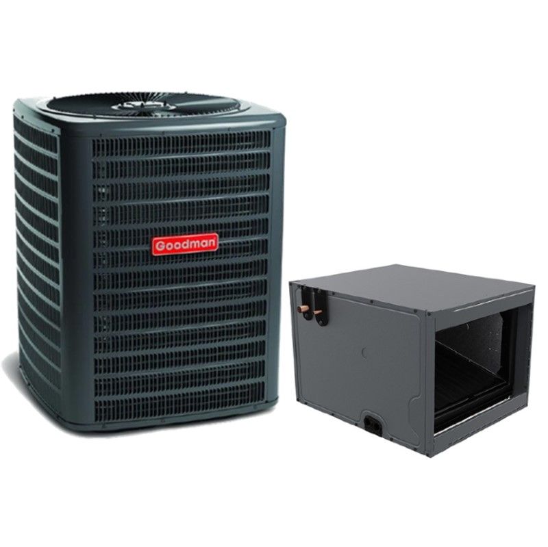 Goodman 1.5 Ton 13.4 SEER2 Air Conditioner Split System - R410A Single Stage - Horizontal