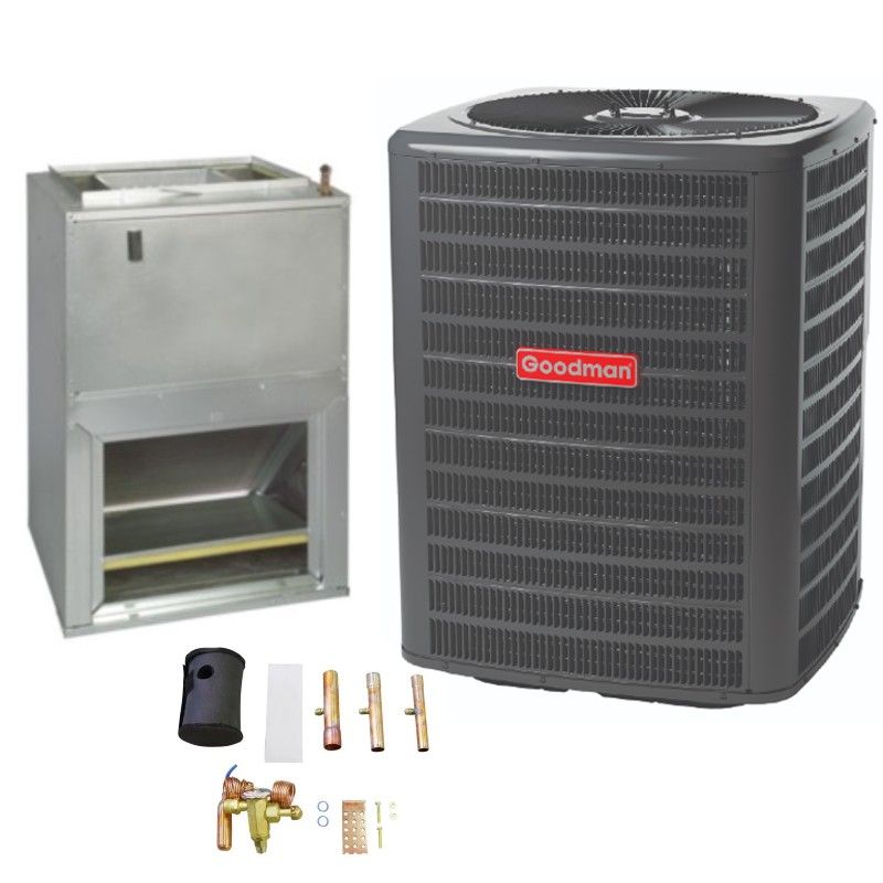 Goodman 1.5 Ton 13.4 SEER2 Air Conditioner Split System - R410A Single Stage - Upflow