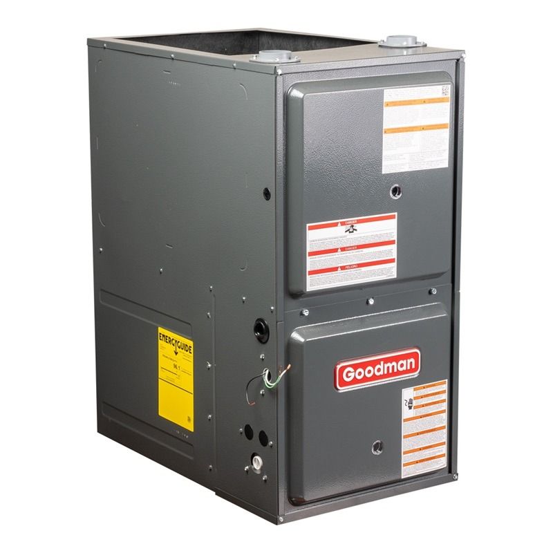 Goodman 96% 60,000 BTU Single Stage Gas Furnace - 17.5" Width - Downflow / Horizontal – Scratch & Dent – Minimal Damage