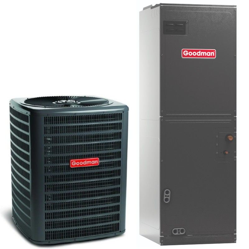 Goodman 1.5 Ton 15 SEER2 Air Conditioner Split System - R32 Single Stage - Multi-Positional