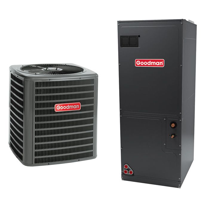 Goodman 2 Ton 16 SEER Heat Pump Split System - R410A Two Stage - Multi-Positional