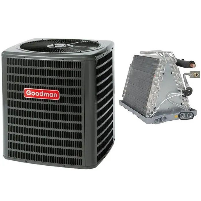 Goodman 4 Ton 14 SEER Heat Pump Split System - R410A Single Stage - Horizontal