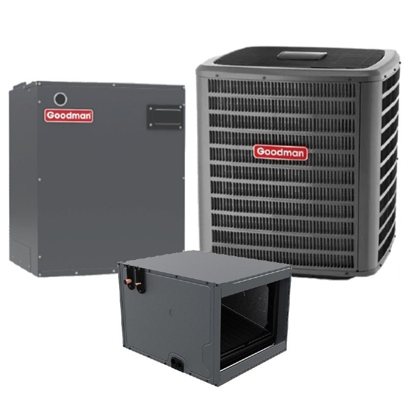 Goodman 3 Ton 17.2 SEER2 Heat Pump Split System - R410A Two Stage - Horizontal