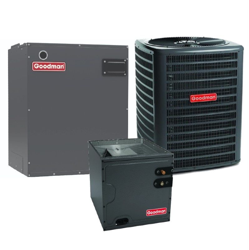 Goodman 4 Ton 13.4 SEER2 Air Conditioner Split System - R410A Single Stage - Upflow / Downflow