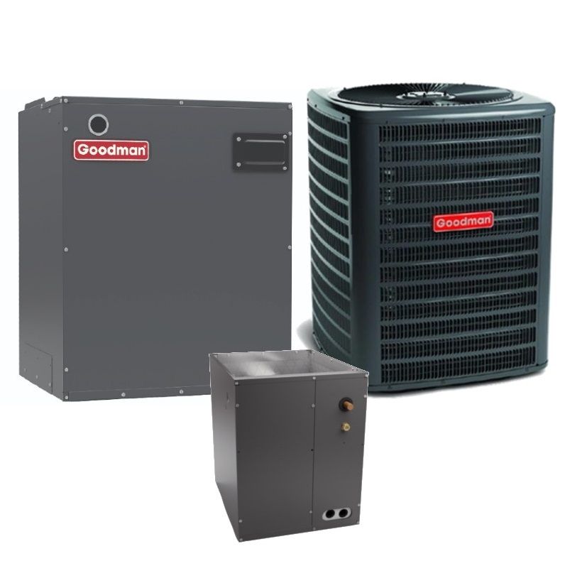 Goodman 5 Ton 13.4 SEER2 Air Conditioner Split System - R410A Single Stage - Upflow / Downflow