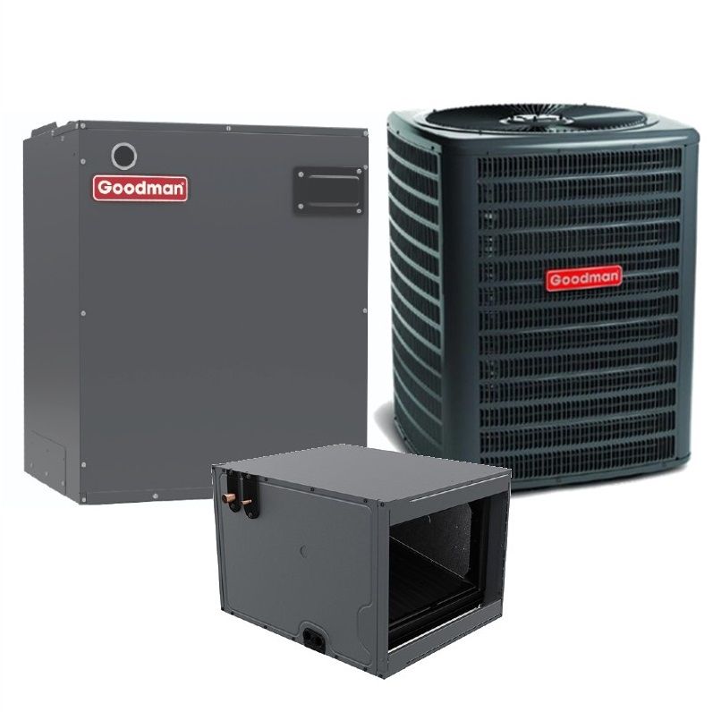 Goodman 3 Ton 13.4 SEER2 Air Conditioner Split System - R410A Single Stage - Horizontal