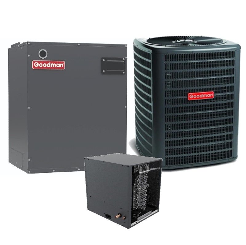 Goodman 4 Ton 13.4 SEER2 Air Conditioner Split System - R410A Single Stage - Horizontal