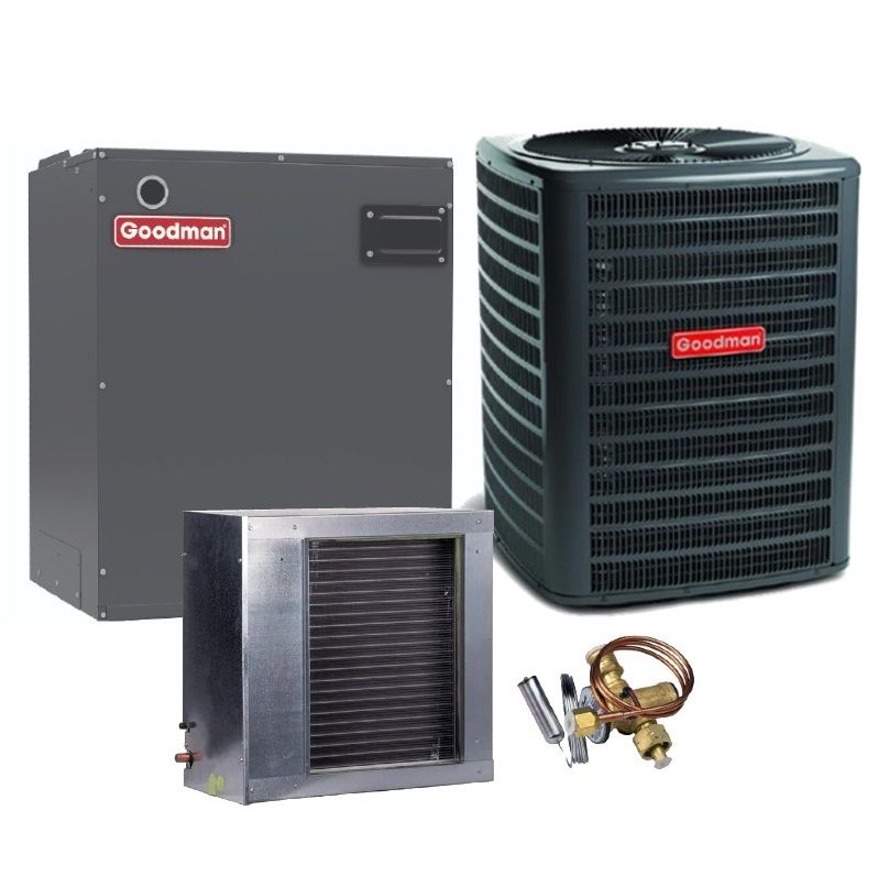 Goodman 1.5 Ton 13.4 SEER2 Air Conditioner Split System - R410A Single Stage - Horizontal