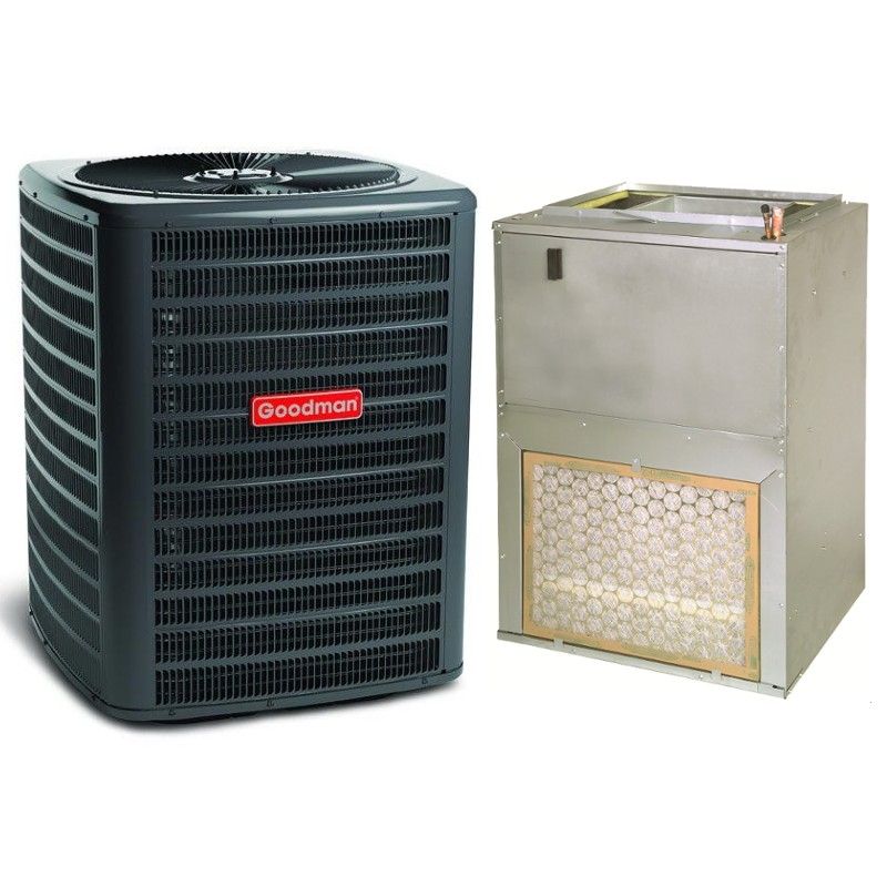 Goodman 3 Ton 15.2 SEER2 Heat Pump Split System - R32 Single Stage - Upflow